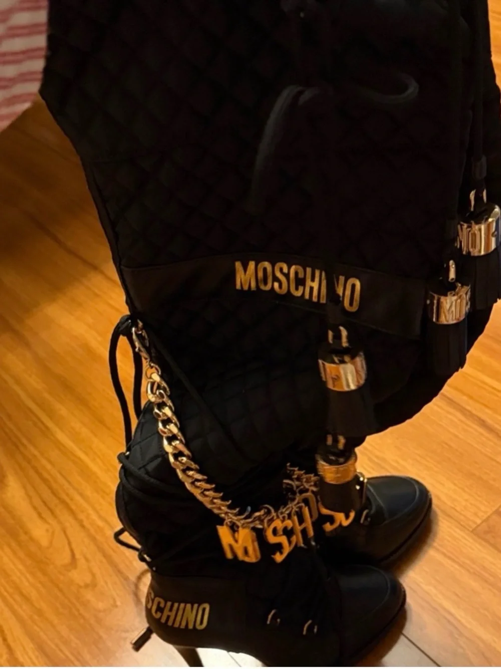 Moschino for H&M Thigh High knee boots Size 40 US 8.5 / 9